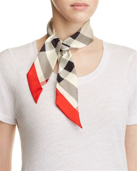 burberry vintage check skinny scarf|burberry exploded check scarf.